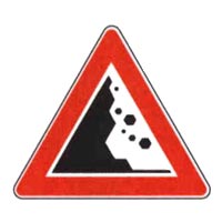 خطر: ریزش سنگ